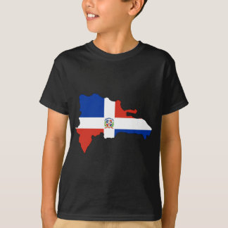 Dominican Republic flag map T-Shirt