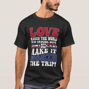Dominican Republic Flag Men & Women Cute Til Domin T-Shirt