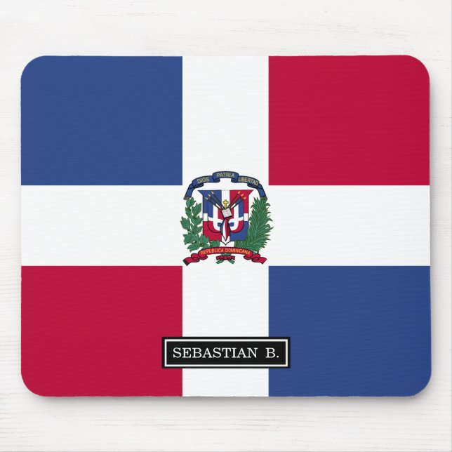 Dominican Republic Flag Mouse Mat (Front)