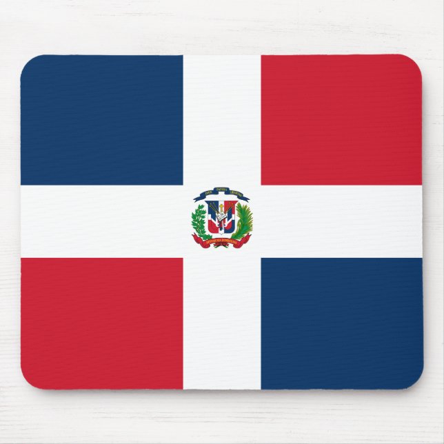 Dominican Republic Flag Mouse Mat (Front)