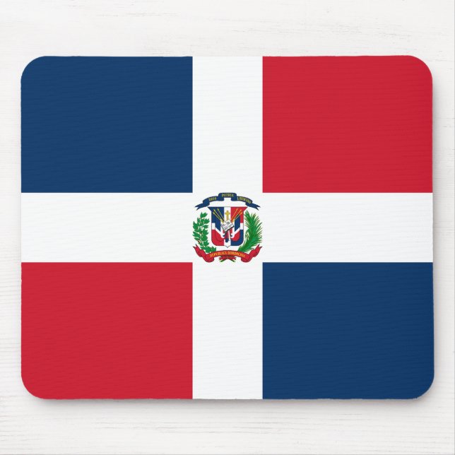 Dominican Republic Flag Mouse Mat (Front)