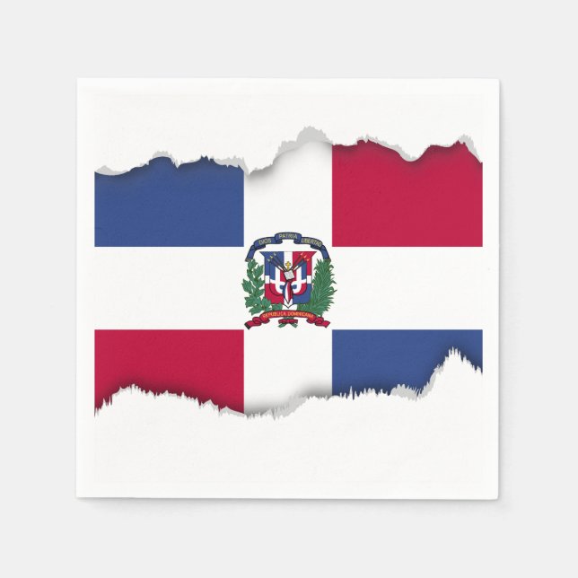 Dominican Republic Flag Napkin (Front)