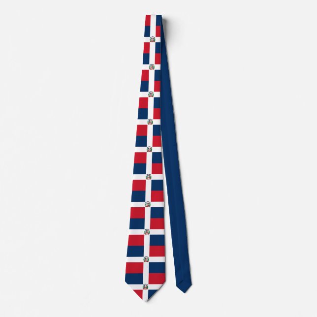 Dominican Republic flag Neck Tie (Front)