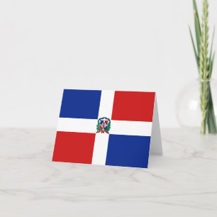 Dominican Republic Flag Notecard