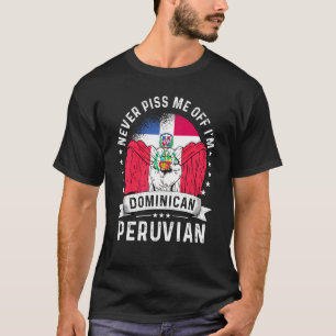 Dominican Republic Flag Peru Grown  Humor Pride T-Shirt