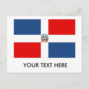 Dominican Republic Flag Postcard