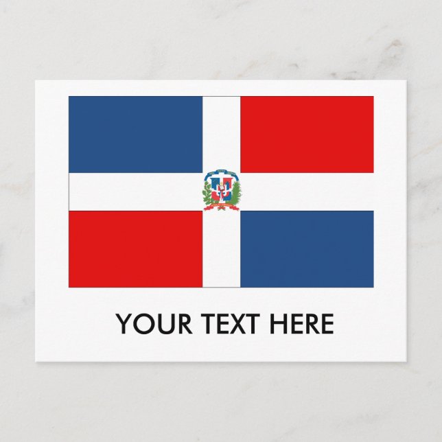 Dominican Republic Flag Postcard (Front)