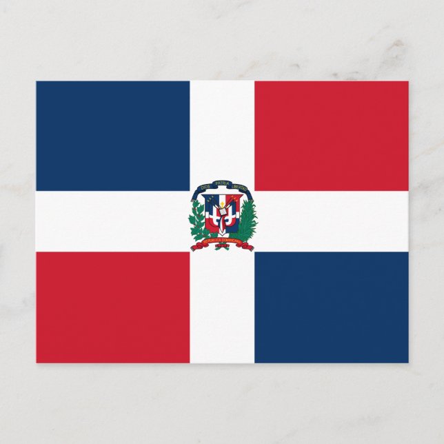 Dominican Republic Flag Postcard (Front)