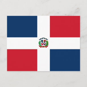Dominican Republic Flag Postcard