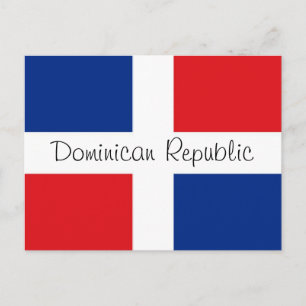 Dominican Republic flag Postcard