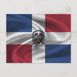 Dominican Republic Flag Postcard