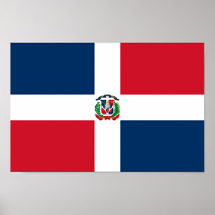 Dominican Republic Flag Poster