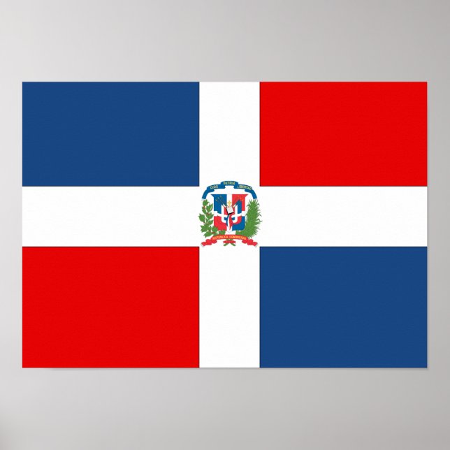 Dominican Republic Flag Poster (Front)