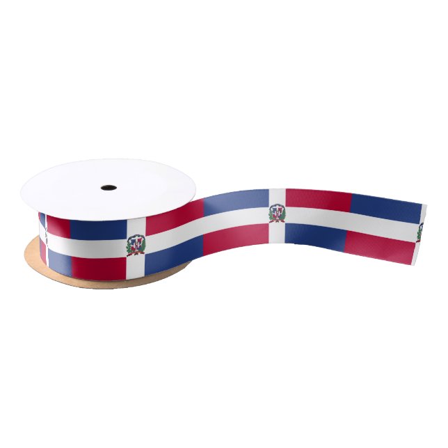 Dominican Republic Flag Satin Ribbon (Spool)