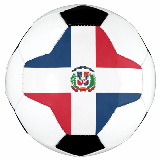 Dominican Republic flag Soccer Ball (Front)