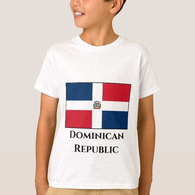 Dominican Republic Flag T-Shirt (Front)