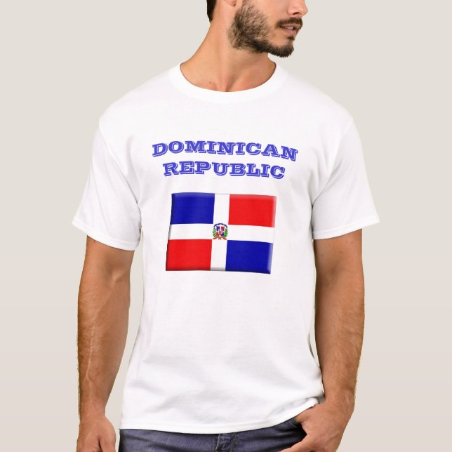 Dominican Republic Flag T-Shirt (Front)