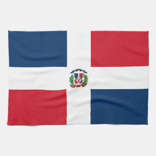 Dominican Republic flag Tea Towel