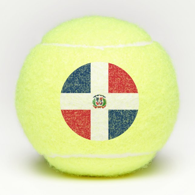 Dominican Republic flag Tennis Balls (Front)