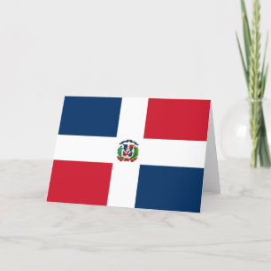 Dominican Republic flag Thank You Card