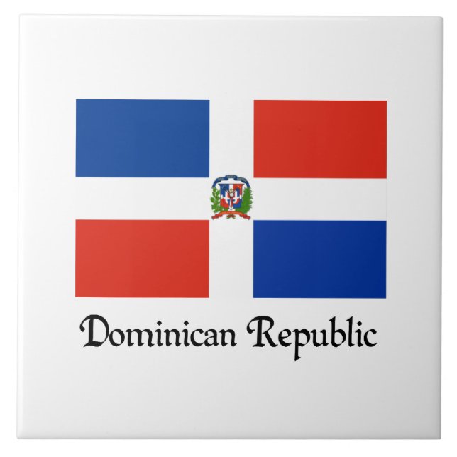 Dominican Republic flag Tile (Front)