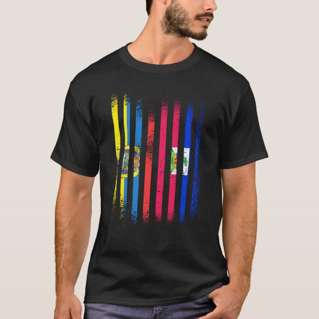 Dominican Republic Flag Venezuela Grown Country Fl T-Shirt (Front)