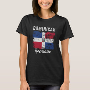 Dominican Republic Flag Vintage Men Women Dominica T-Shirt