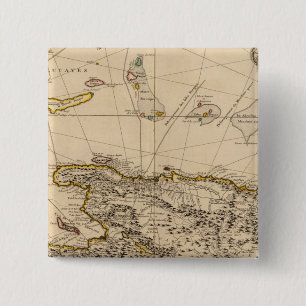 Dominican Republic, Haiti, West Indies 15 Cm Square Badge