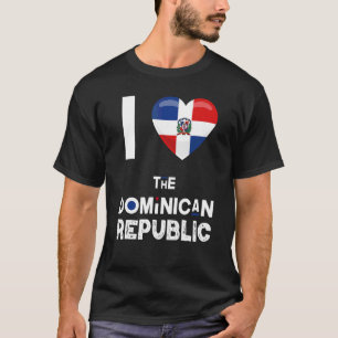 Dominican Republic Heart I Love The Dominican Rep T-Shirt
