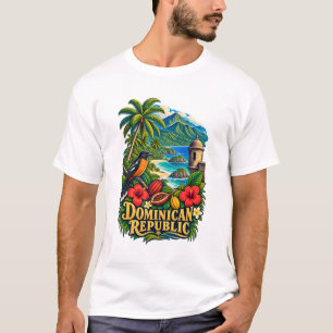 Dominican Republic Heritage Caribbean T-Shirt