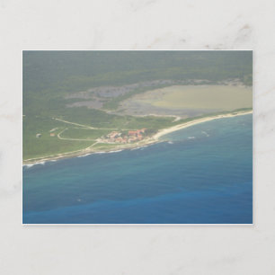 Dominican Republic Hispanola Aerial View Postcard