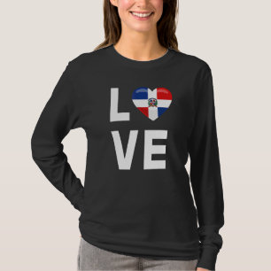 Dominican Republic Love Dominican Republic Flag T-Shirt