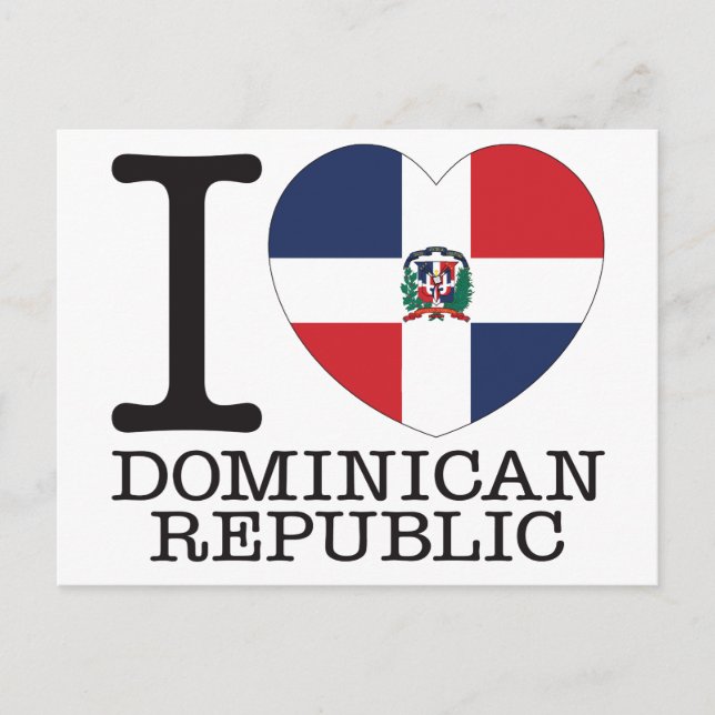 Dominican Republic Love v2 Postcard (Front)