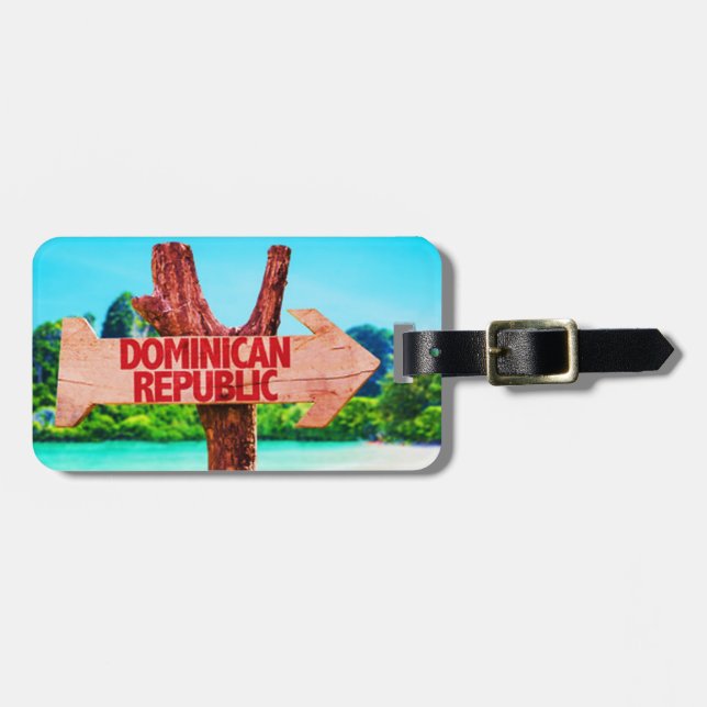 Dominican Republic Luggage Tag (Front Horizontal)