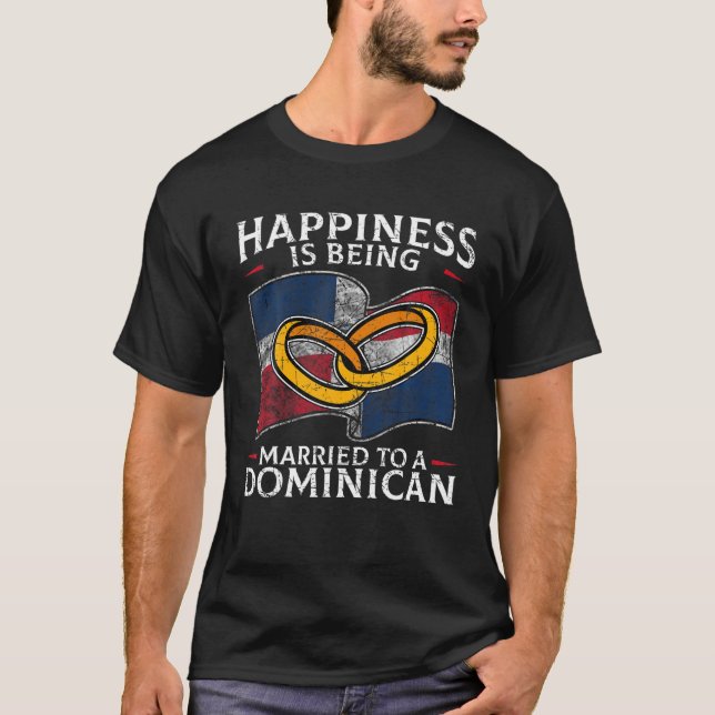Dominican Republic Marriage Dominican Heritage Mar T-Shirt (Front)