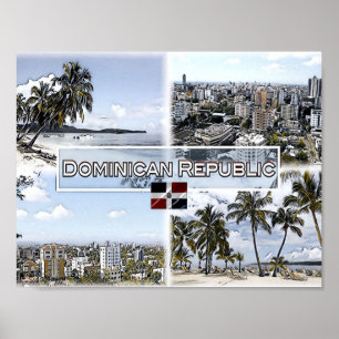Dominican Republic - Mosaic - Poster
