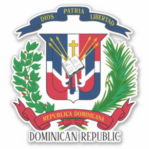 Dominican Republic National Coat Of Arms Patriotic