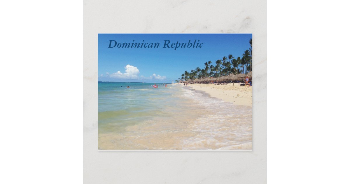 Dominican Republic postcard Zazzle