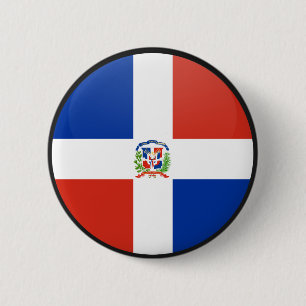 Dominican Republic quality Flag Circle 6 Cm Round Badge