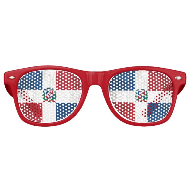 Dominican Republic Retro Sunglasses (Front)