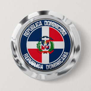 Dominican Republic Round Emblem 7.5 Cm Round Badge
