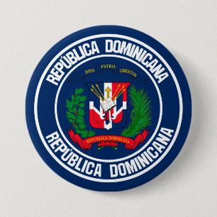 Dominican Republic Round Emblem 7.5 Cm Round Badge
