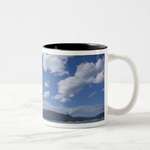 Dominican Republic, Samana Peninsula, Las 4 Two-Tone Coffee Mug