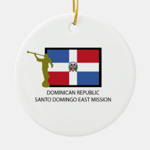 DOMINICAN REPUBLIC SANTO DOMINGO EAST MISSION LDS CERAMIC TREE DECORATION