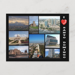 Dominican Republic - Santo Domingo - I Love - Postcard