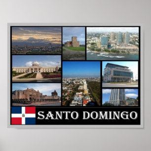 Dominican Republic - Santo Domingo - Mosaic - Poster