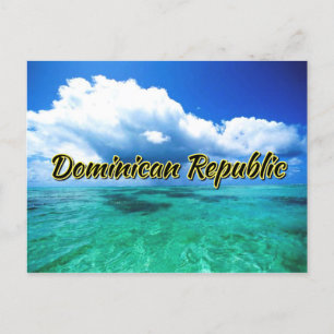 Dominican Republic sea sky Postcard