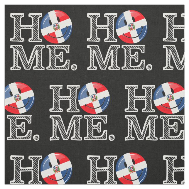 Dominican Republic Smiling Flag Housewarming Fabric (Swatch)