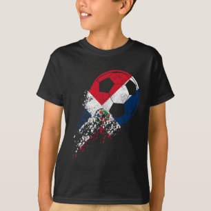 Dominican Republic Soccer Flag Pride Soccer Player T-Shirt
