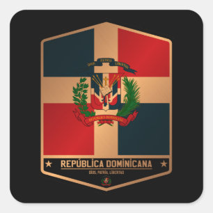 Dominican Republic Square Sticker